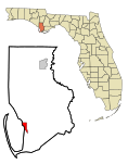 Gulf County Florida Incorporated and Unincorporated areas Port St. Joe Highlighted